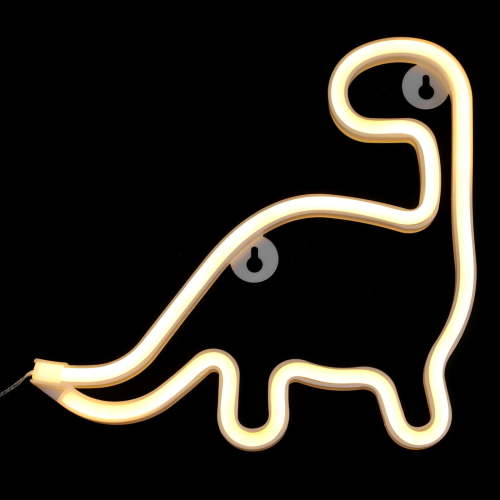 Raindrops Nursery Dinosaur Decor Dinosaur Night Light Bedroom Decor Child 25X23CM White