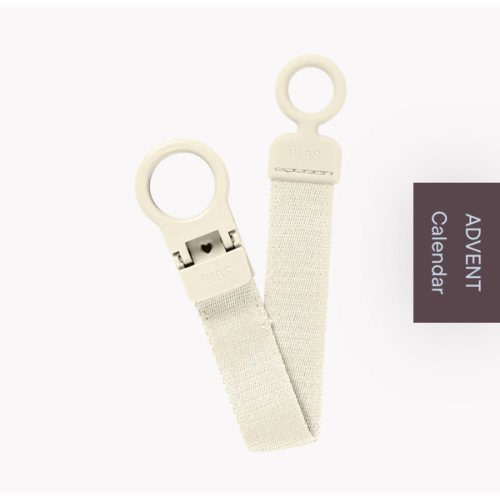 Pacifier Clip Loop - Ivory – Bibsworld store US