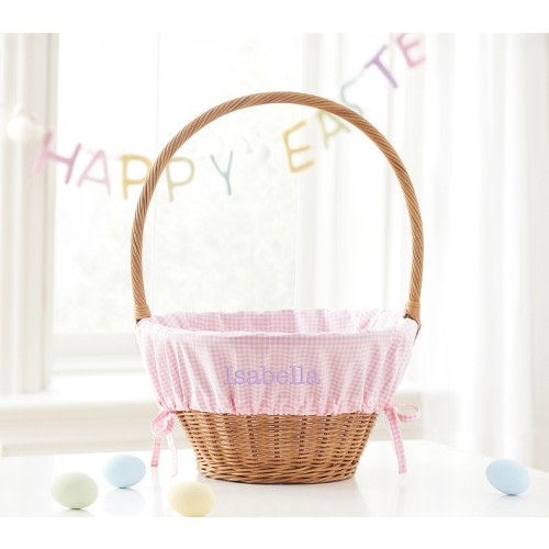 Gingham Easter Basket Liners