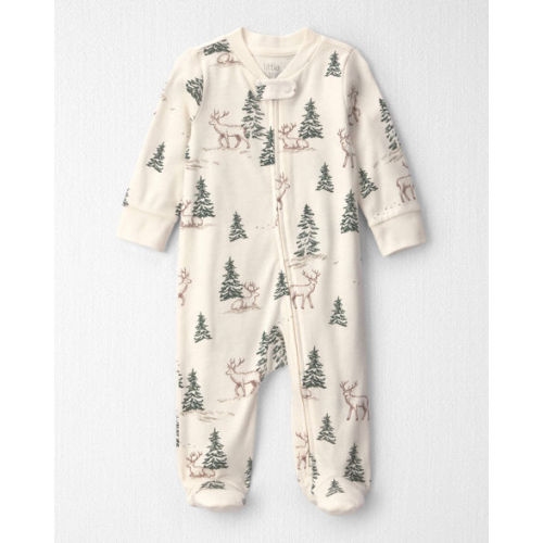 Baby Organic Cotton Sleep & Play Pajamas in Reindeer Forest - Little Planet | Carter's