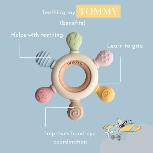 Baby Teething Toy | TOMMY – HoneyB Kids