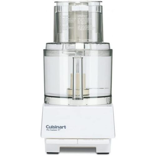 Cuisinart Cup Pro Custom 11 Food Processor With 625 Watt Motor And Extra Large Feed Tube allows For Whole Fruit And Vegetables, Additional Accessories Included For Even More Versatility, White
