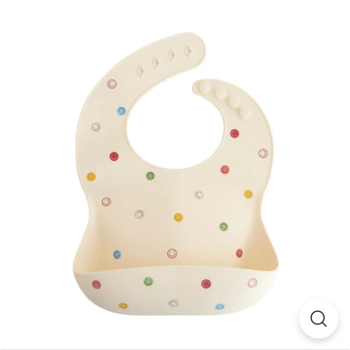 Silicone Baby Bib - Smiley Face by Mushie & Co – Pacifier Kids Boutique