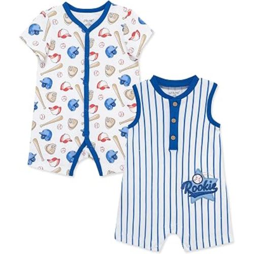 Little Me Baby Boys 2-pack of Rompers