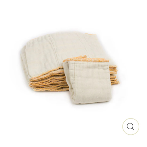 Newborn - Cloth-eez Prefold Diapers - Organic Natural Unbleached