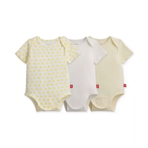Size 3-6M - Cotton Bodysuits, 3 Pack Yellow