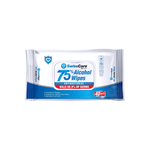 SwissCare 40 Pack Antibacterial Wipes