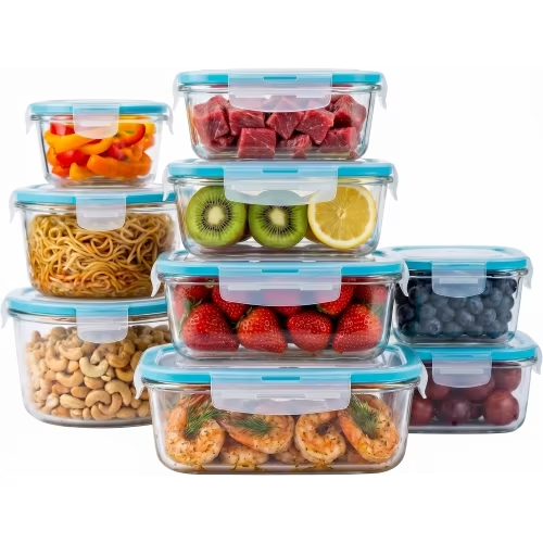KICHLY Glass Food Storage Containers