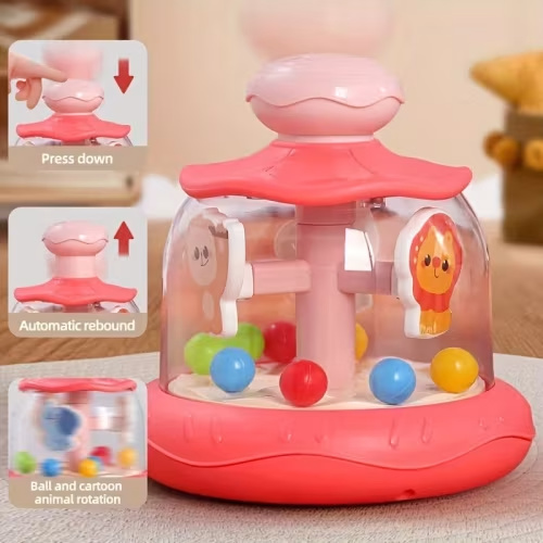 interactive early education animal press rotate toy colorful - Temu