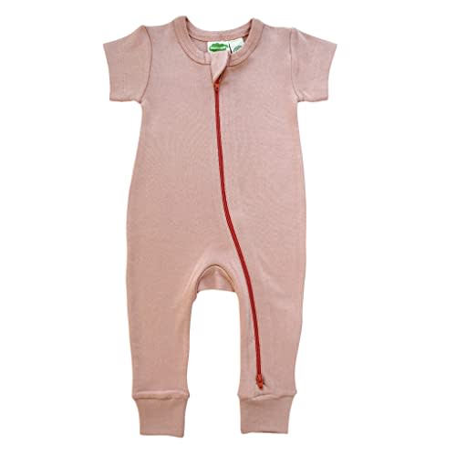 PARADE Organic Essentials '2-Way' Zip Romper - Short Sleeve