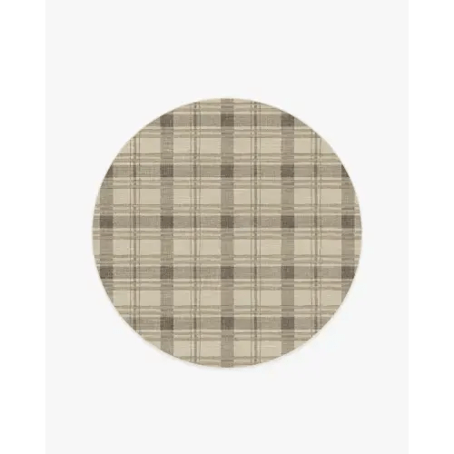 Piper Plaid Neutral Rug | Ruggable US