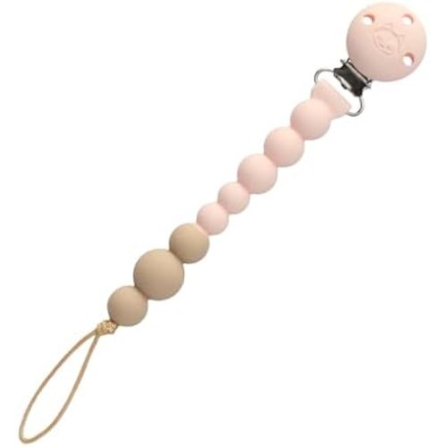 Loulou Lollipop One-piece OneC Silicone Pacifier Clip Baby Pacifier Holder