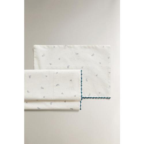 LEAF AND DOT MINICRIB SHEET SET