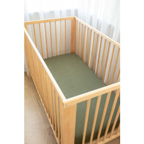 Olive Bamboo Fitted Sheet – VIXSA