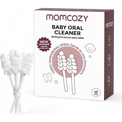Momcozy Baby Tongue Cleaner Baby Toothbrush Disposable Oral Cleaner 40Count