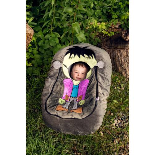 Car Seat Cuties Frankenstein. Plush Baby/ Infant Car Seat Cover. New Baby Gift! Free Shipping! Baby shower gift. Infant Baby Costume