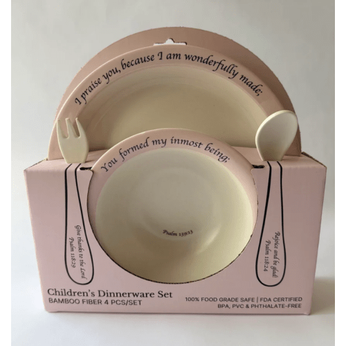 Children's Dinnerware Set - Pink