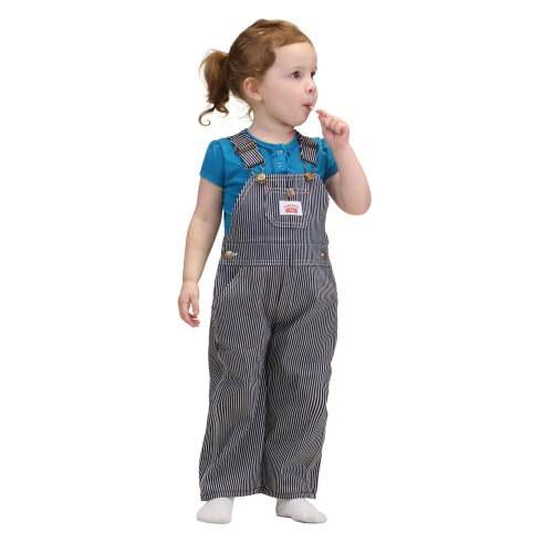 #61 Kid's Playwear Hickory Stripe Bib Overalls