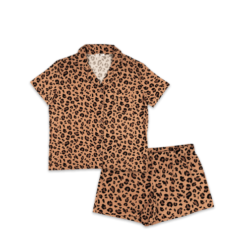 Womens PJ's Short Sleeve (Meow) – Snuggle & Slumber