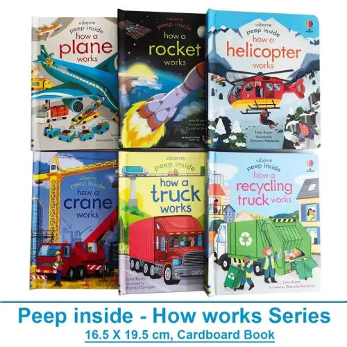 Usborne Peep Inside How Works Series Scientific Knowledge Learning Picture Book in English Daily Bedtime Reading Book - AliExpress 202228412
