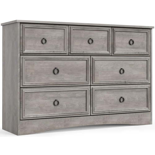 "LGHM 7 Drawer Dresser, Modern Chest for Bedroom Living Room, Gray, 47""W x 16""D x 32.5""H"