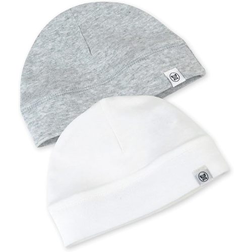 HonestBaby Multipack Caps Newborn Hats 100% Organic Cotton for Infant Baby Boys, Girls, Unisex