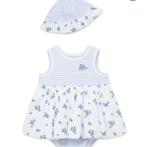 Blueberries Knit Popover & Hat