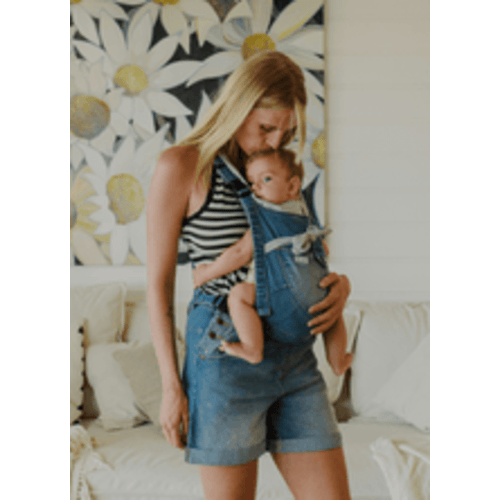 the classic shortie mumsie baby carrier overalls – the mumsie