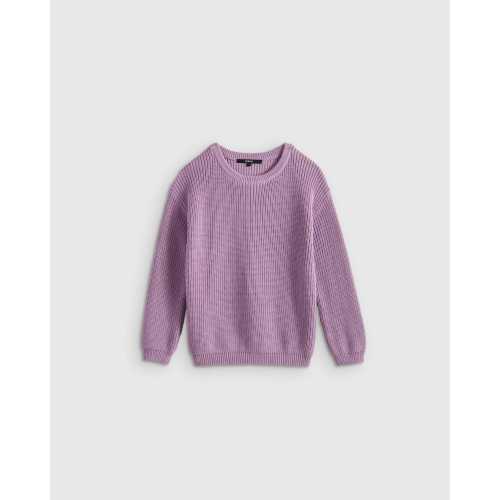 100% Organic Cotton Fisherman Tunic Sweater  in Lavender Mist
