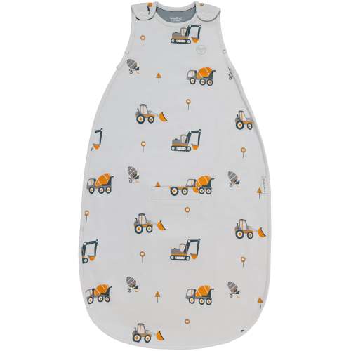 4 Season® Ultimate Baby Sleep Bag, Merino Wool & Organic Cotton, Heavy Machinery