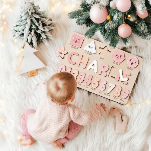 Custom Kids Name Puzzle, Personalized Baby Puzzle, Gifts For Toddlers, Wooden Puzzle Name, 1 Year Old Birthday Gift Boy, Baby Shower Gift