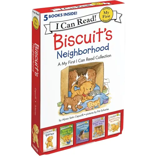 Biscuit's Neighborhood: A Box of 5 Stories for Beginning Readers and Dog Lovers (My First I Can Read)