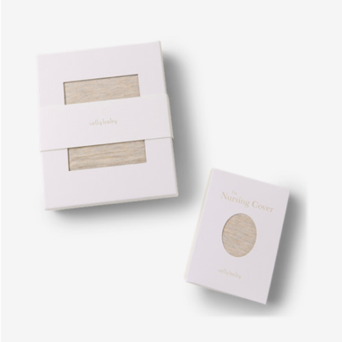 Solly Baby Wrap + Nursing Cover Gift Set - Flax, One Size