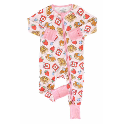 Sweet Stacks Convertible Zip Romper | Pink