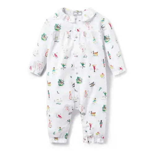 Baby's Twill Madeline Romper in 12 Days of Christmas | Size: 6-12 Months