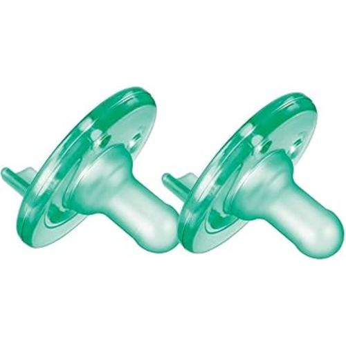 Philips AVENT Soothie Pacifier, Green, 0-3 Months, 2 Count