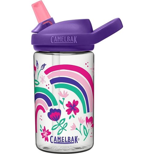 CamelBak Eddy+ Kids Water Bottle with Bite Valve Straw, Leak‑Resistant Easy Sip Design for Everyday Hydration, 14oz