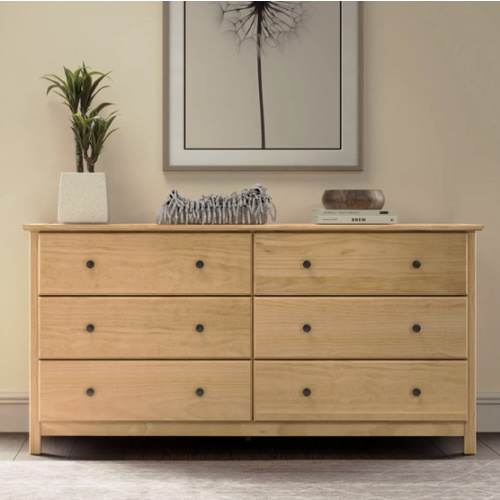 Shaker 6-Drawer Dresser – Grain Wood Furniture