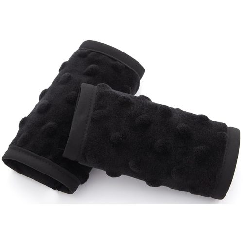 Pro Goleem Car Seat Strap Covers for Babies Unisex Soft Car Seat Strap Shoulder Pads for All Car Seats, Stroller, Pushcar, Small Size Designed for Newborn, Black