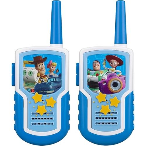 ekids Toy Walkie Talkies for Kids, Static Free Extended Range Indoor and Outdoor Toys (Toy Story 5)