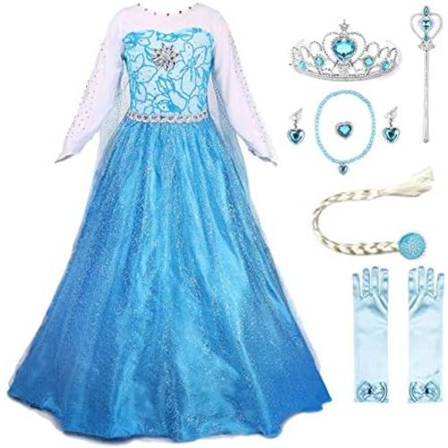JerrisApparel Princess Dress Queen Costume Cosplay Dress Up with Accessories
