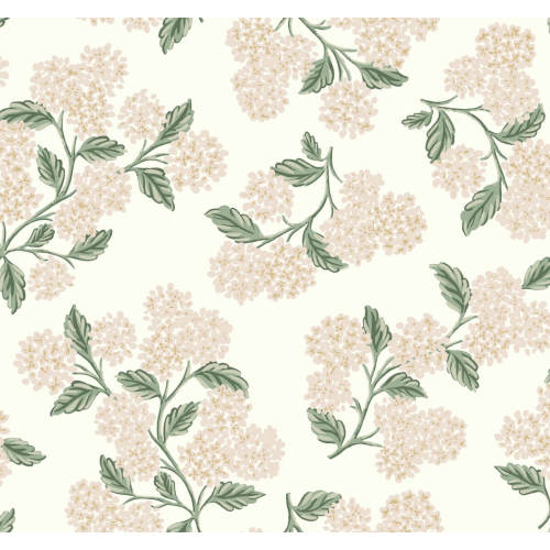 Rifle Paper Co. Hydrangea Wallpaper - Beige & Pink