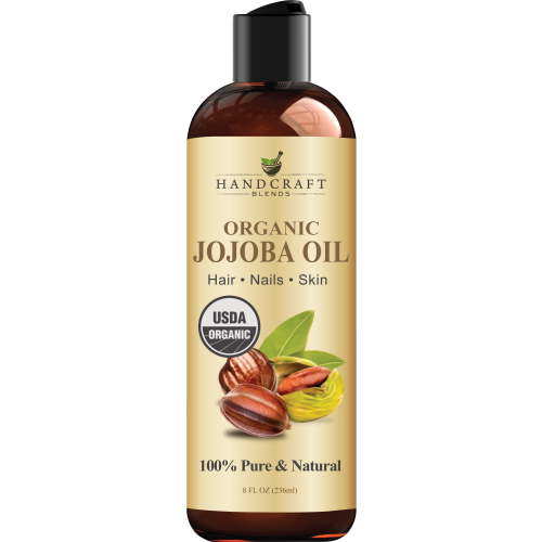 Handcraft Blends USDA Organic Jojoba Oil for Body, Skin & Hair, 8 oz
