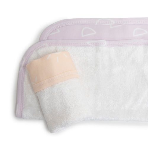 Bubba Blue Nordic Face Washer 3 Pack Peach/Lilac