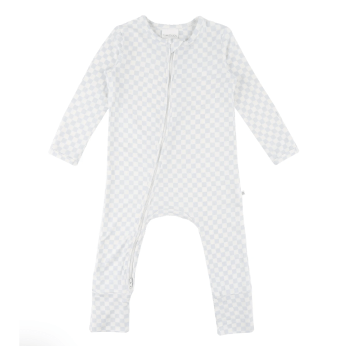 Onesie - Sky Blue Grid