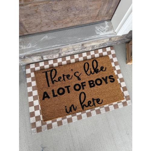 Custom Door Mat| Gift for boy mom