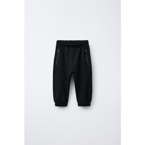 INTERLOCK LOGO JOGGERS - Black | ZARA United States