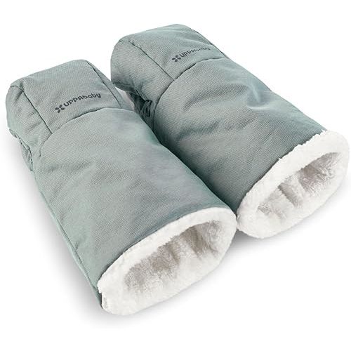 UPPAbaby CozyHandmuff - Easily Attaches to Stroller Handlebars - Ultra-Plush, Weather-Proof Hand Protection - Kenzie (Mystic Aqua)