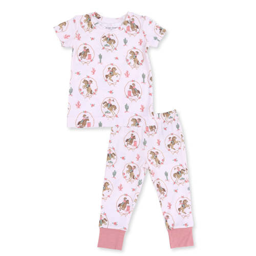 Short Sleeve Loungewear Set, Cowgirl Cameos