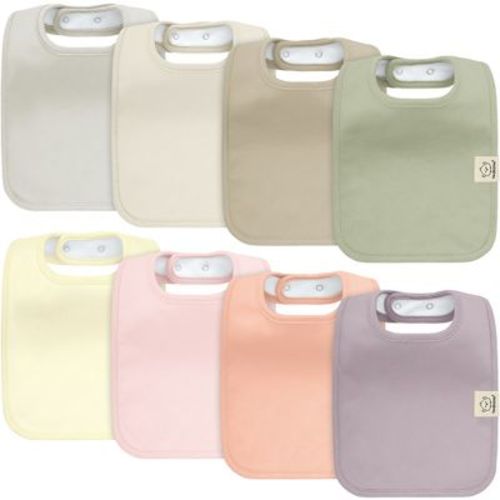 Keababies 8pk Organic Baby Bibs For Boy, Baby Drool Bib For Baby Boys And Girls, Newborn Teething Bibs (mauve)